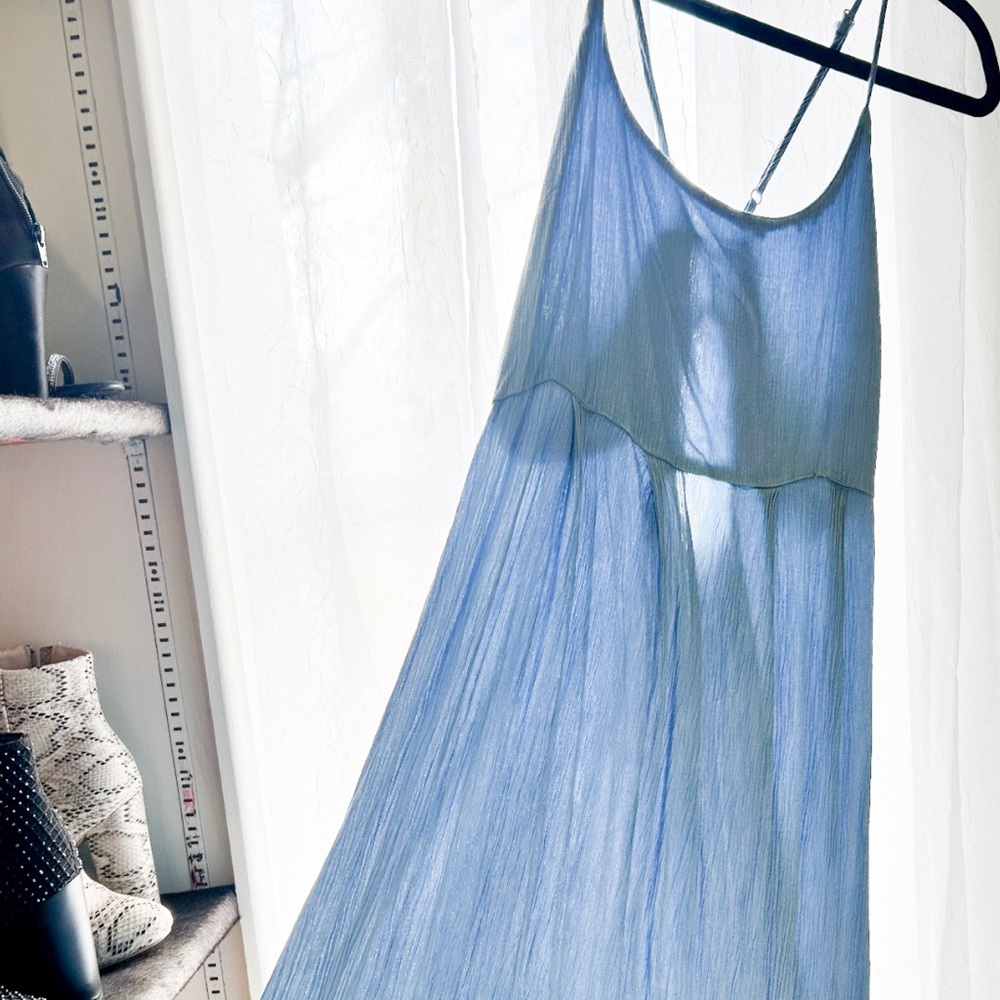 Elegant Blue maxi Dress Womens M